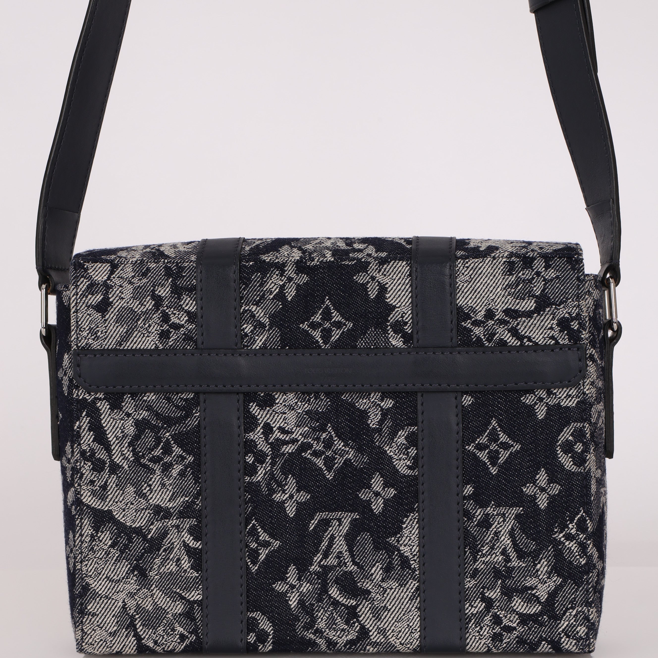 Louis Vuitton Monogram Denim Tapestry Trunk Messenger
