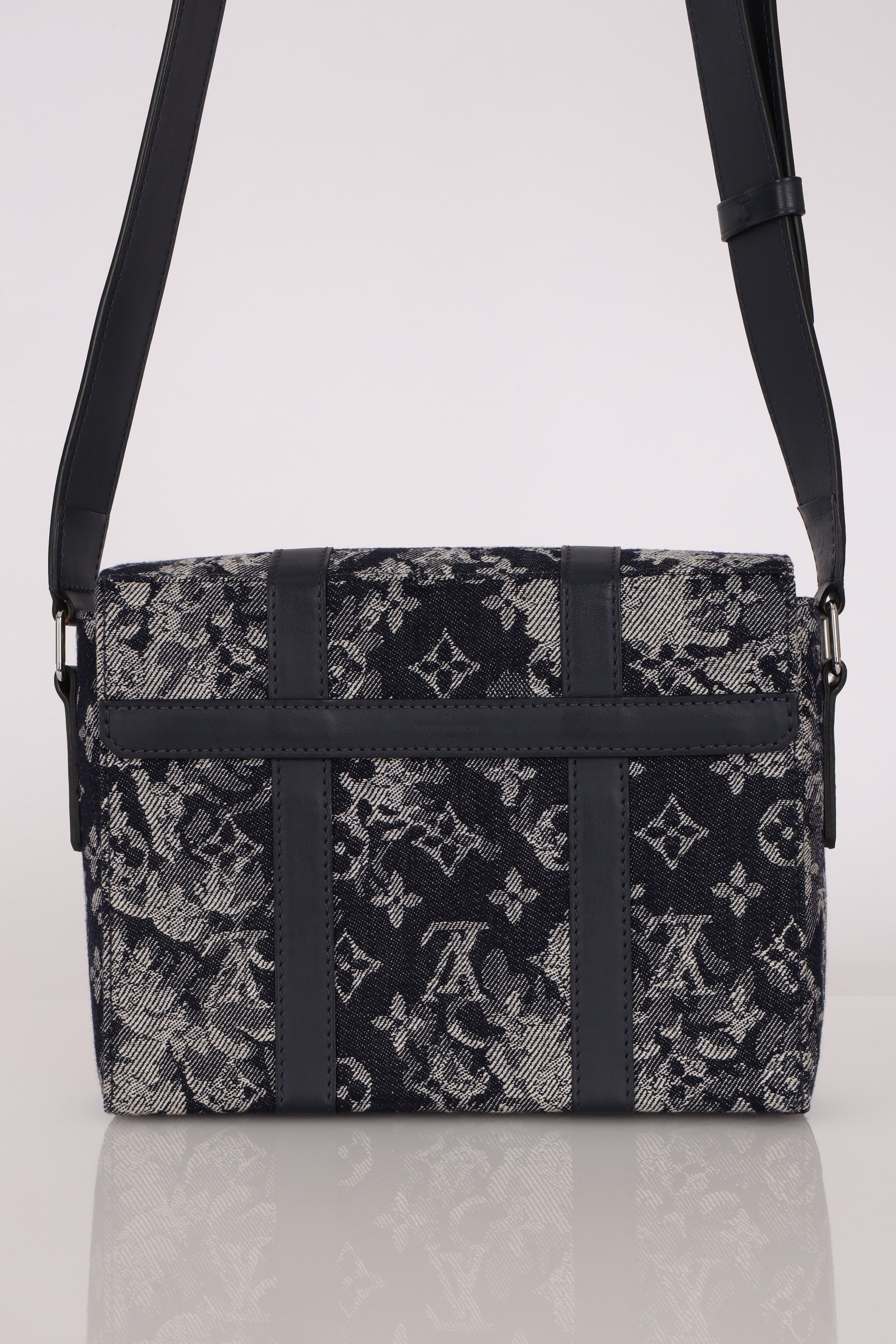 Louis Vuitton Monogram Denim Tapestry Trunk Messenger