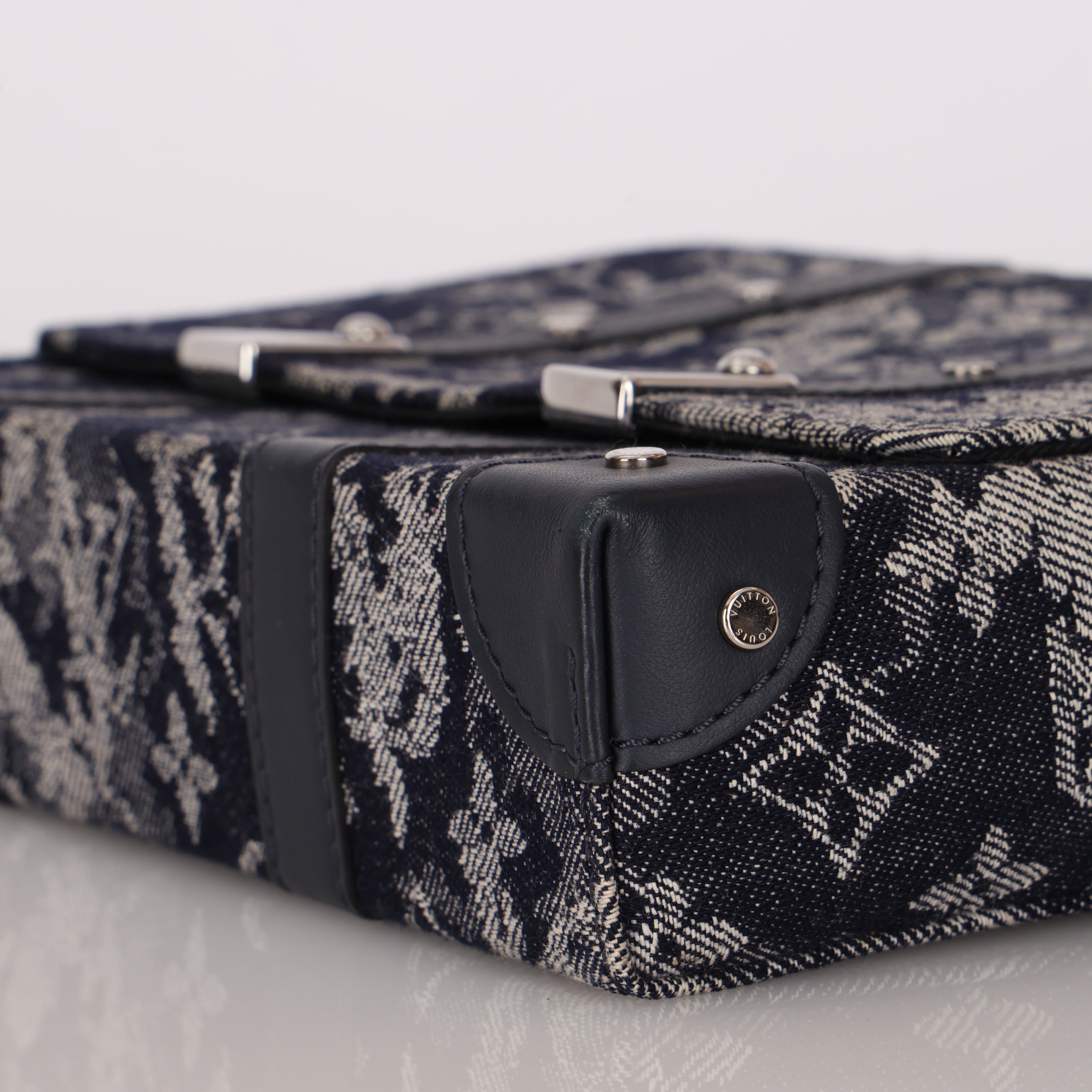 Louis Vuitton Monogram Denim Tapestry Trunk Messenger