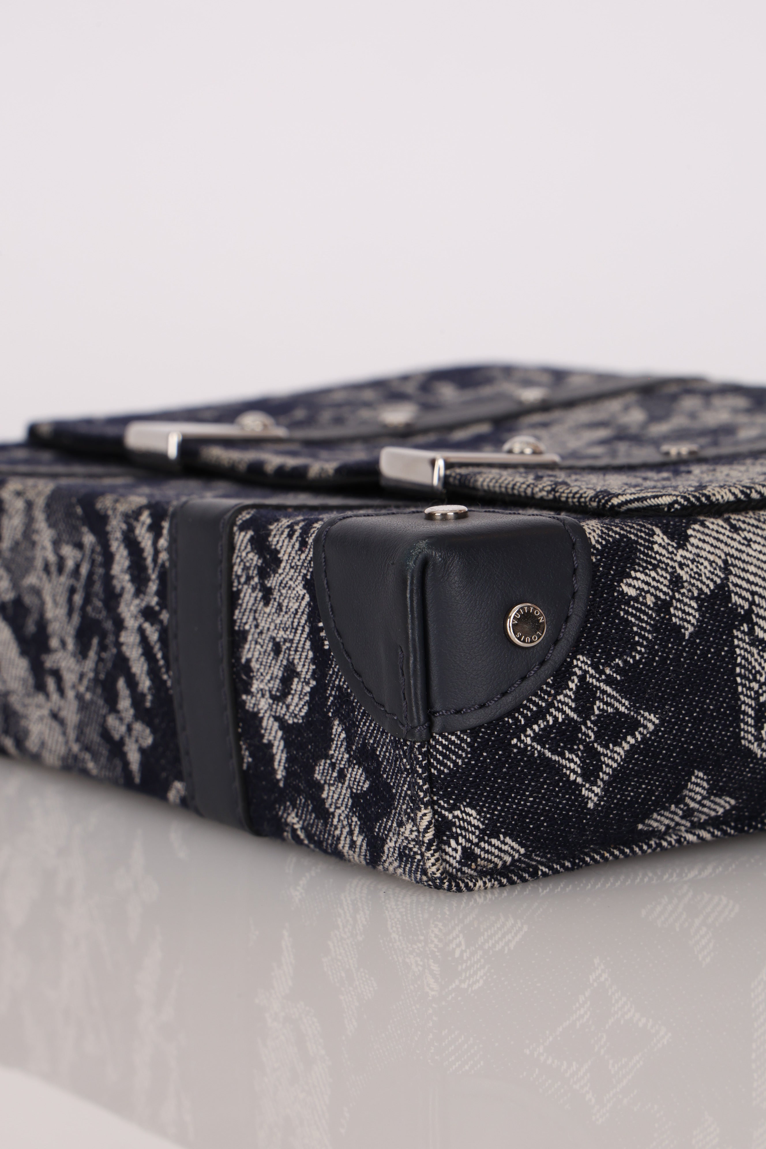 Louis Vuitton Monogram Denim Tapestry Trunk Messenger