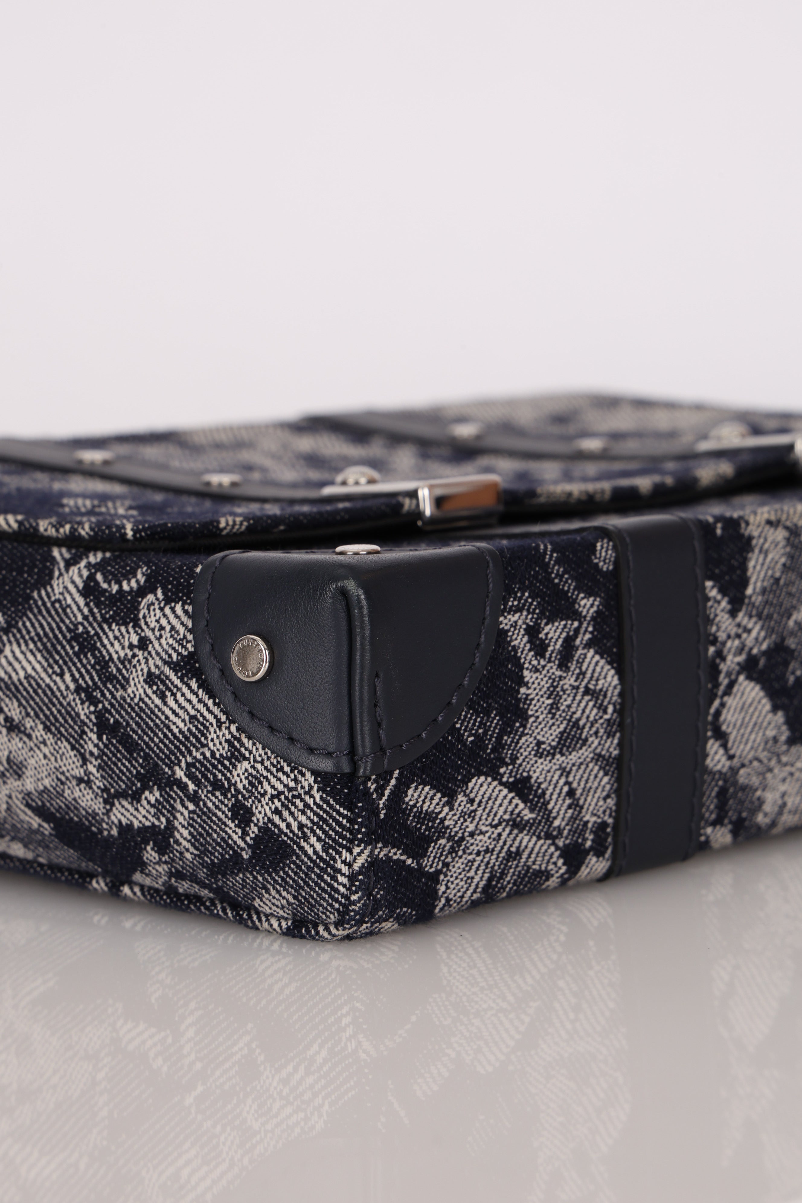 Louis Vuitton Monogram Denim Tapestry Trunk Messenger