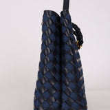 Bottega Veneta Medium Denim Intrecciato Andiamo Bag