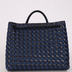 Bottega Veneta Medium Denim Intrecciato Andiamo Bag