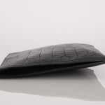 Saint Laurent Croc Embossed Pouch
