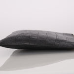 Saint Laurent Croc Embossed Pouch