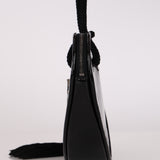 Yves Saint Laurent Heart Patent Croc Embossed Clutch
