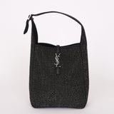 Limited Edition Saint Laurent Medium Le 5 À 7 Studded Canvas Hobo