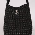 Yves Saint Laurent Medium Le 5 À 7 Studded Canvas Hobo