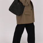 Yves Saint Laurent Medium Le 5 À 7 Studded Canvas Hobo