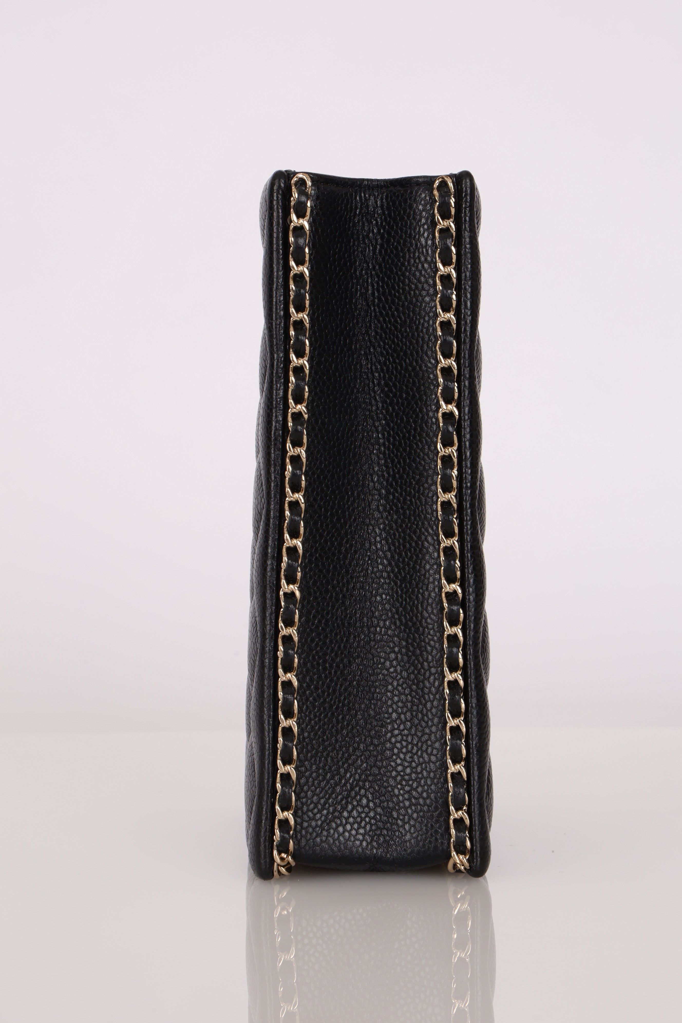 Chanel Evening Box Bag Black Caviar CGHW