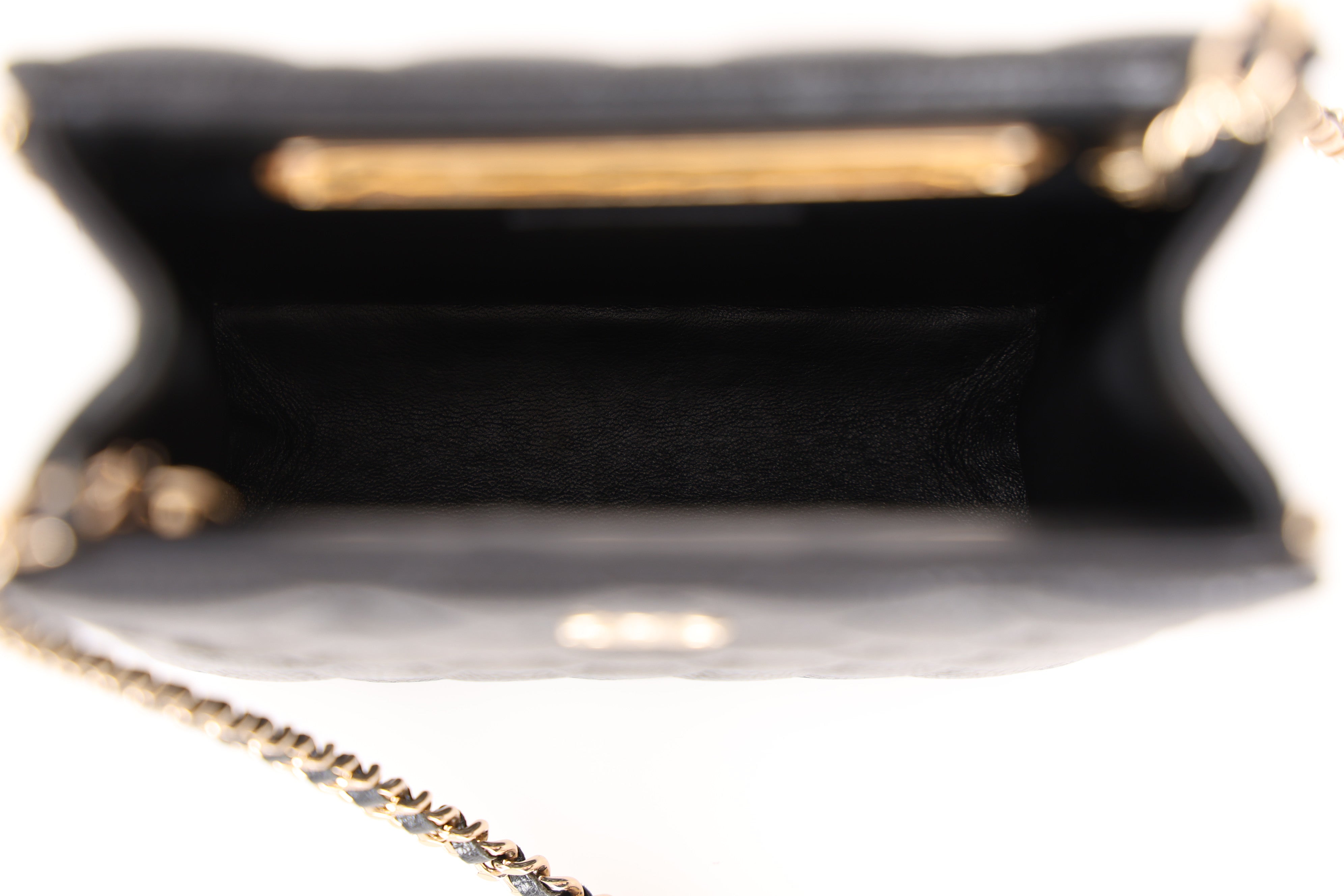 Chanel Evening Box Bag Black Caviar CGHW