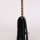 Chanel Camellia Clutch With Chain Black Caviar AGHW