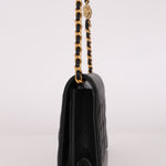 Chanel Camellia Clutch With Chain Black Caviar AGHW