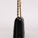 Chanel Camellia Clutch With Chain Black Caviar AGHW