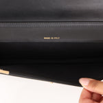 Chanel Camellia Clutch With Chain Black Caviar AGHW