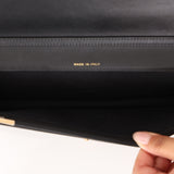 Chanel Camellia Clutch With Chain Black Caviar AGHW