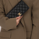Chanel Camellia Clutch With Chain Black Caviar AGHW
