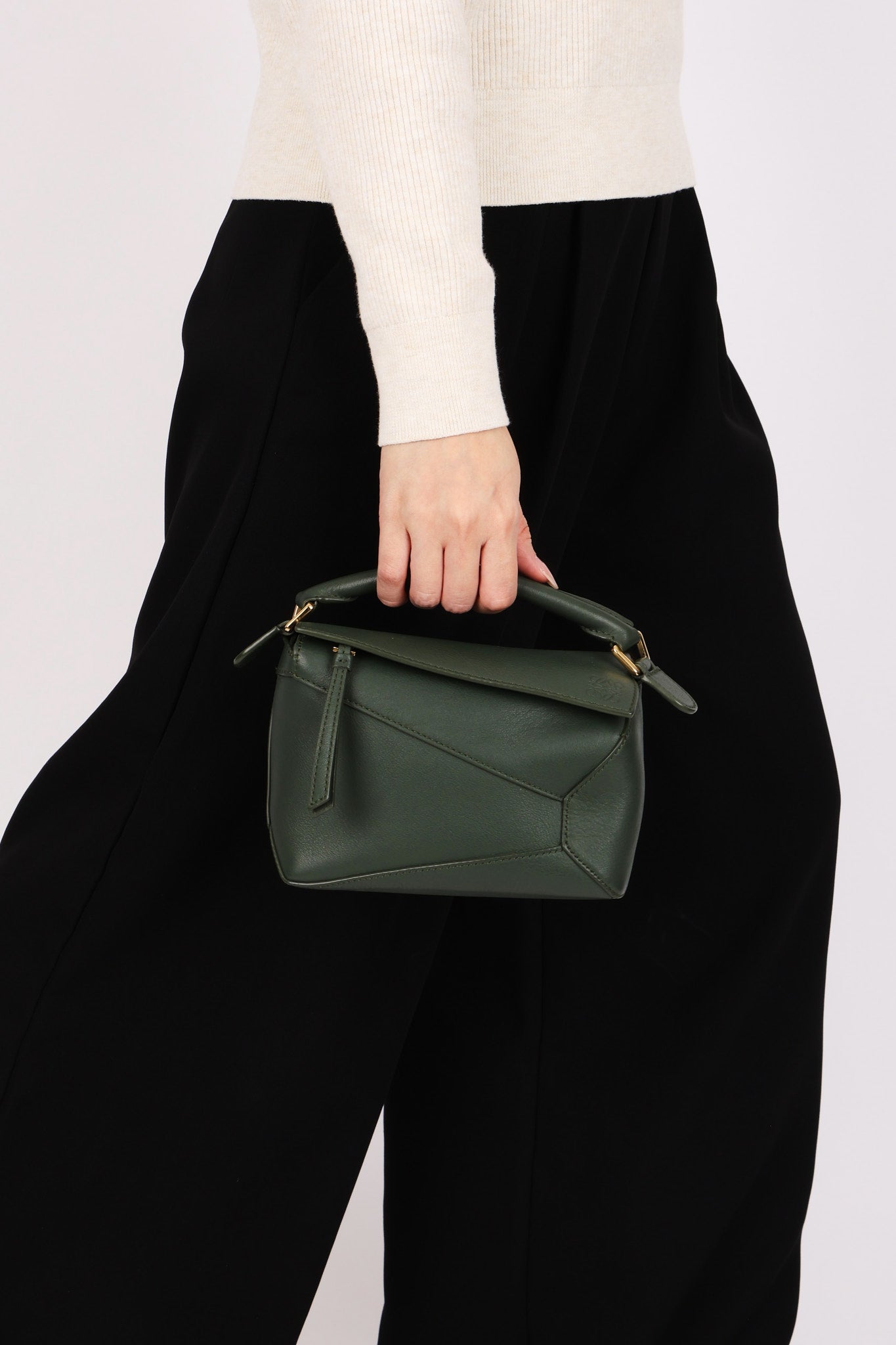 Loewe Mini Puzzle Edge Dark Green