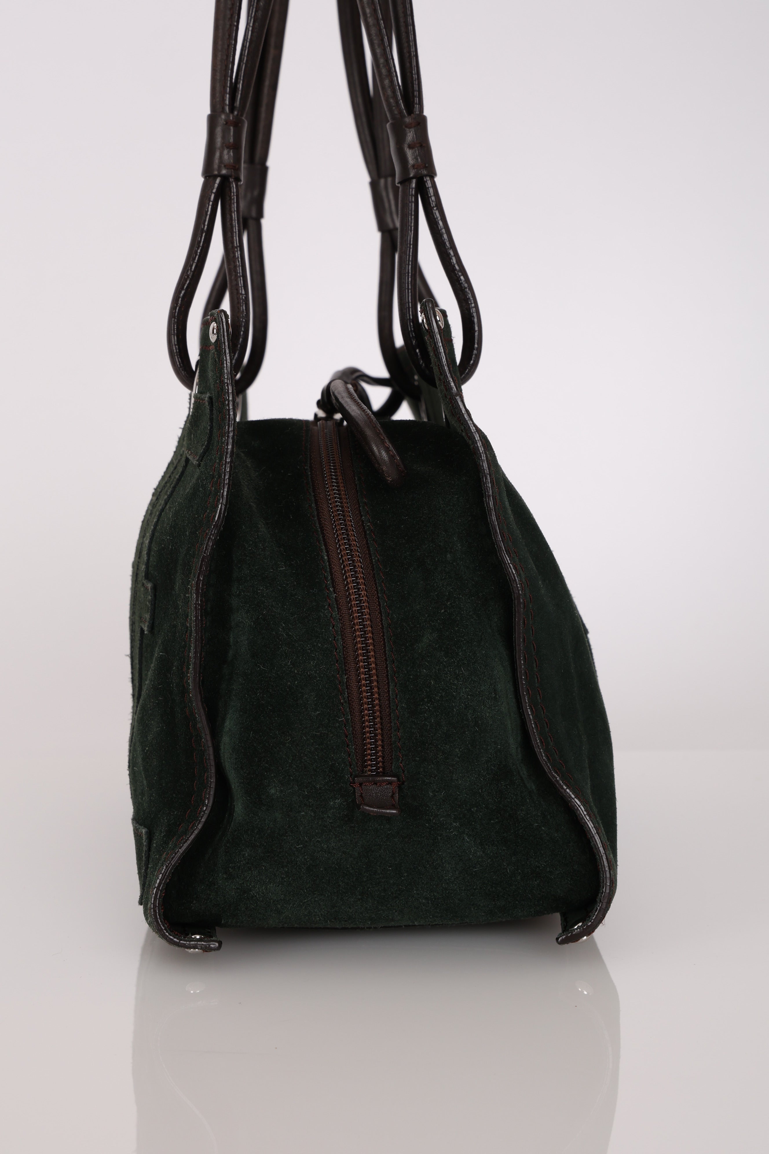 Loewe Anagram Suede Tote