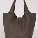 Hermès Picotin 22 Gris Clemence GHW