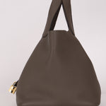 Hermès Picotin 22 Gris Clemence GHW