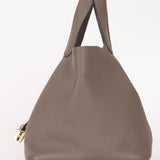 Hermès Picotin 22 Gris Meyer Clemence 2018 GHW