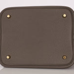 Hermès Picotin 22 Gris Clemence GHW