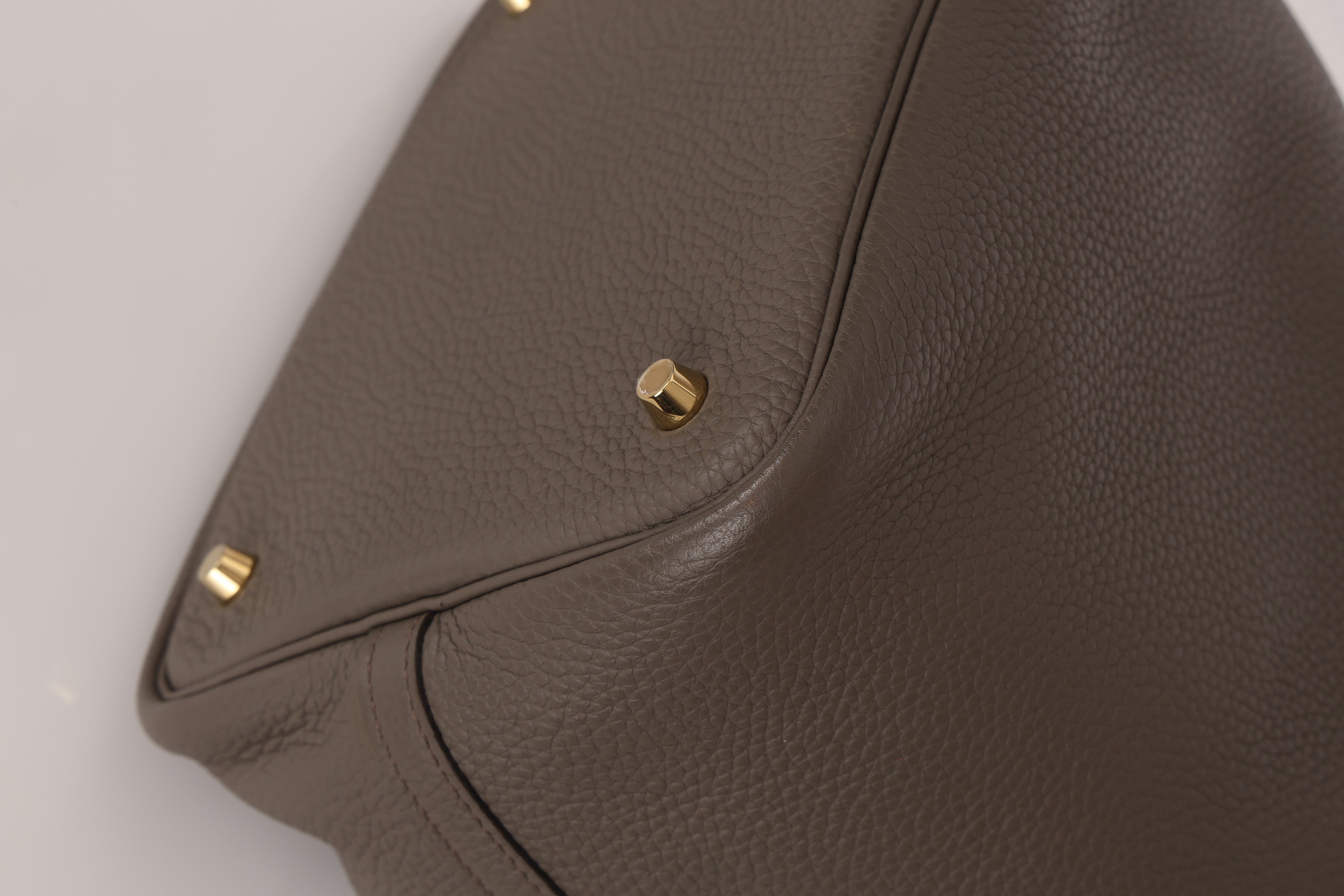 Hermès Picotin 22 Gris Clemence GHW