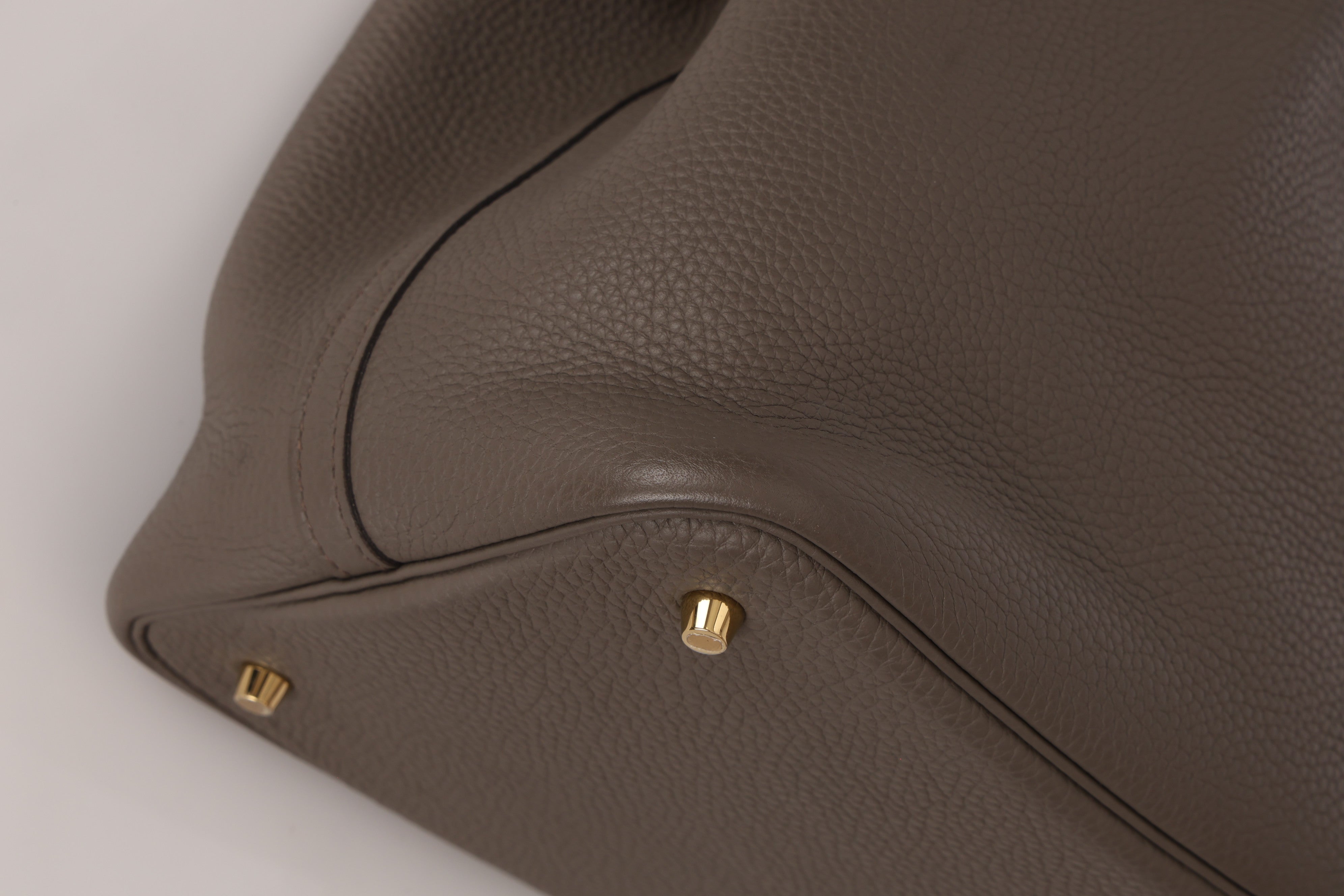Hermès Picotin 22 Gris Clemence GHW