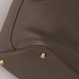 Hermès Picotin 22 Gris Clemence GHW