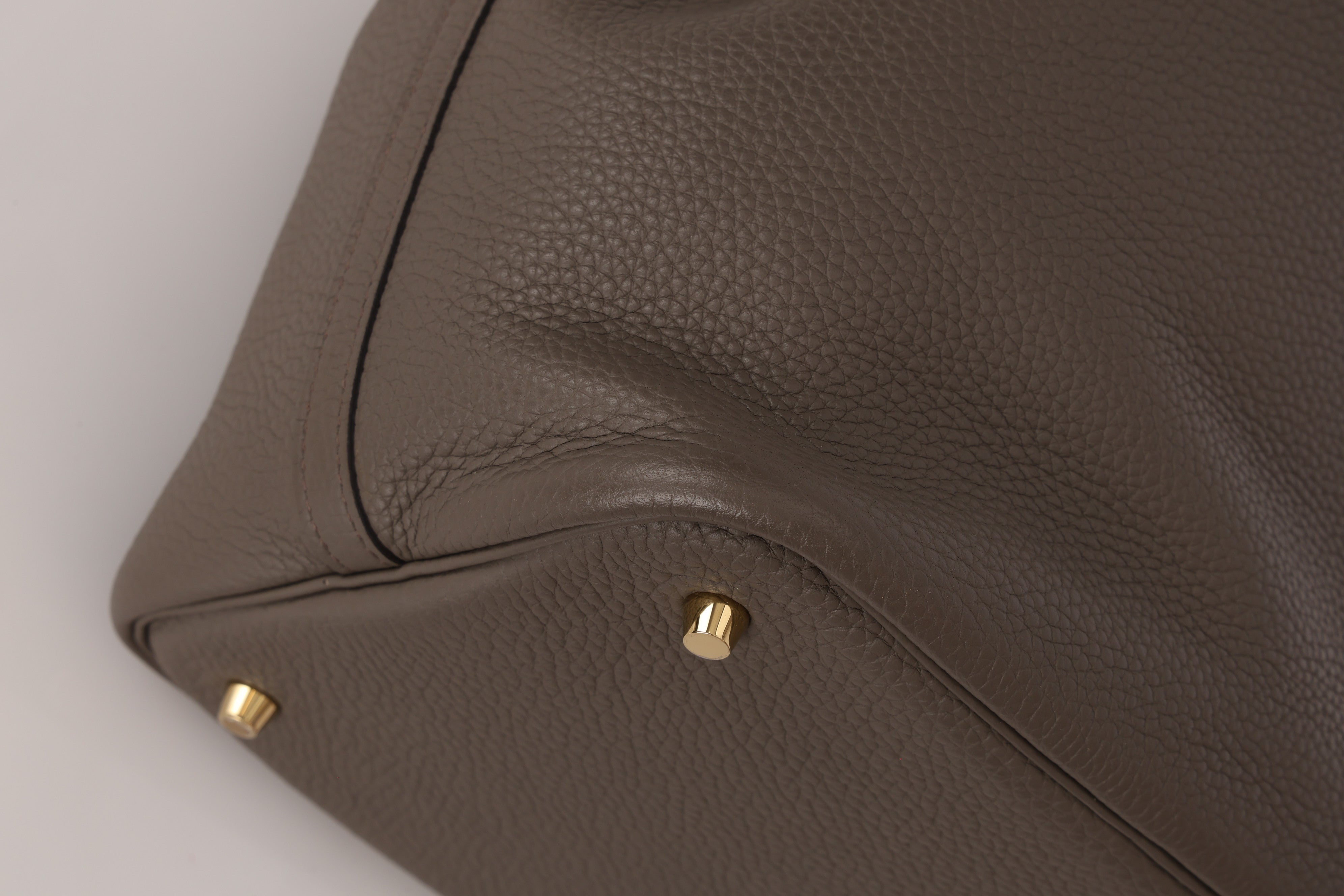 Hermès Picotin 22 Gris Clemence GHW