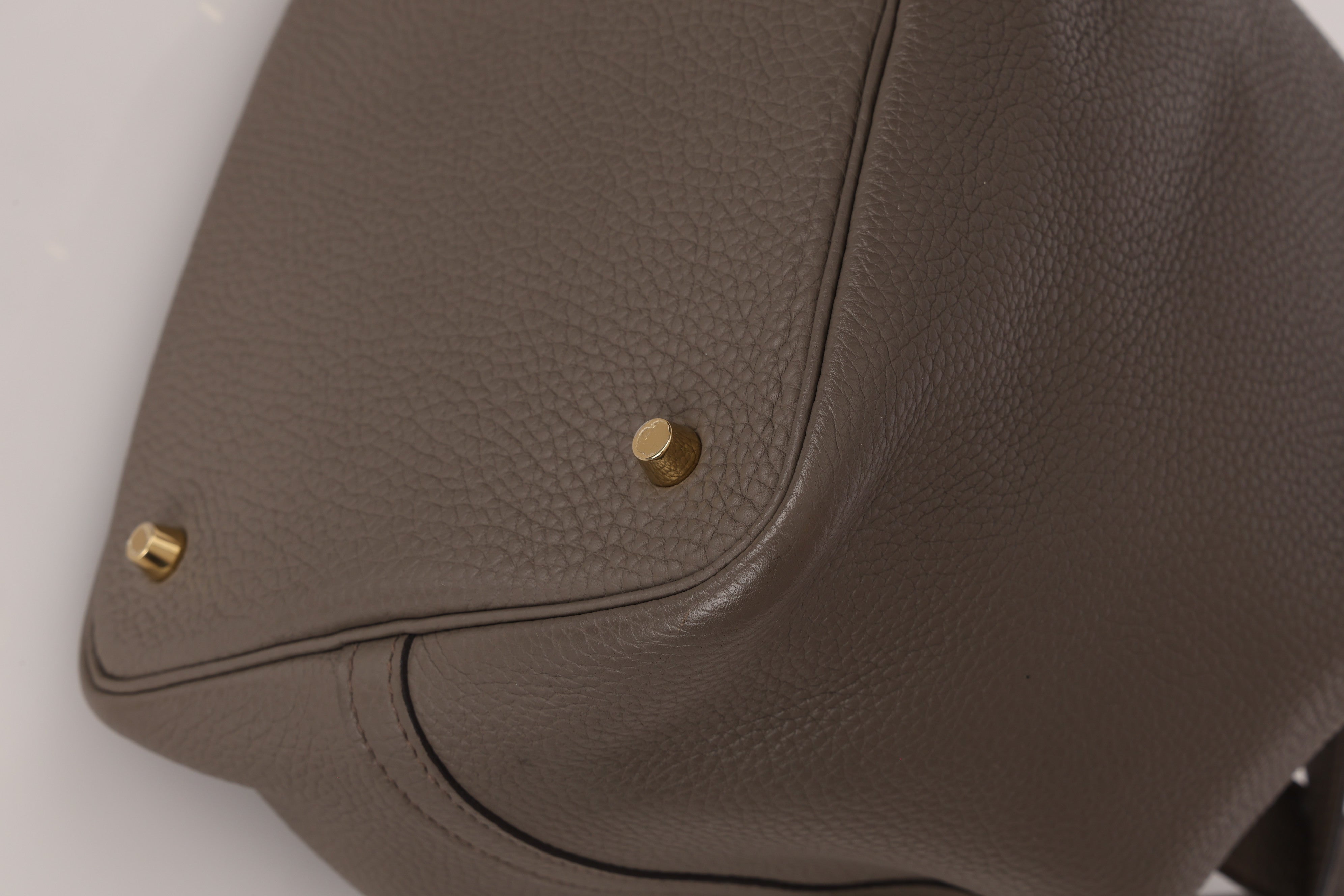 Hermès Picotin 22 Gris Clemence GHW