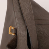Hermès Picotin 22 Gris Clemence GHW