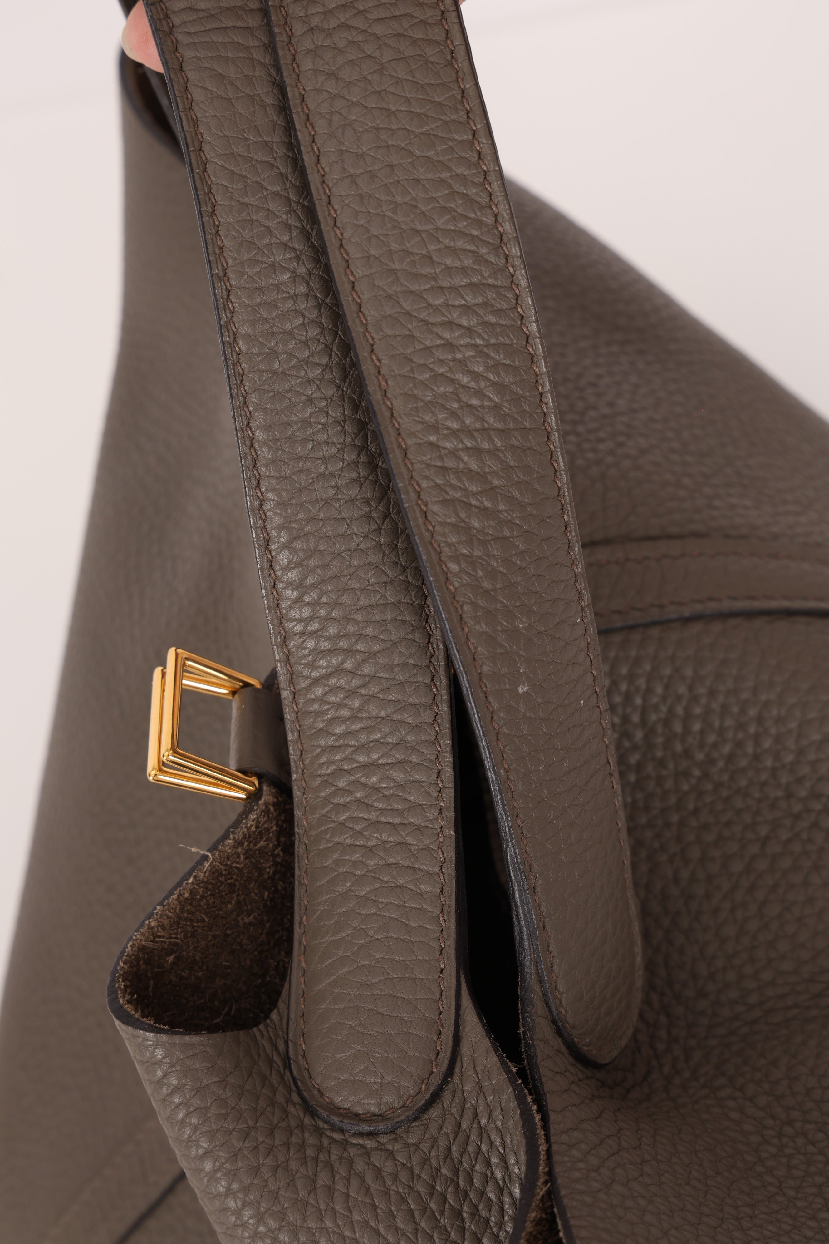 Hermès Picotin 22 Gris Clemence GHW