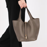 Hermès Picotin 22 Gris Meyer Clemence 2018 GHW