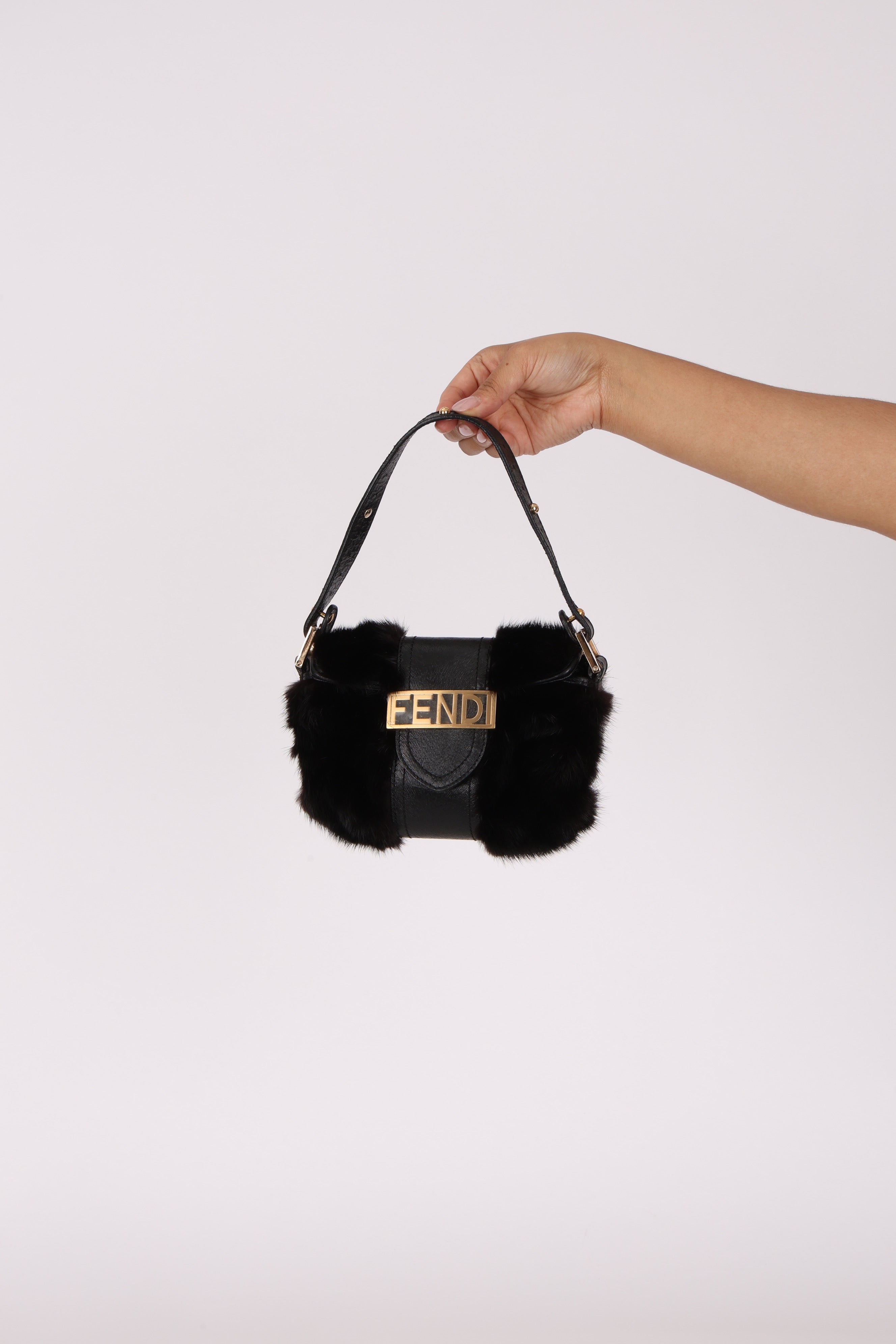 Fendi Mini Fur Shoulder Bag
