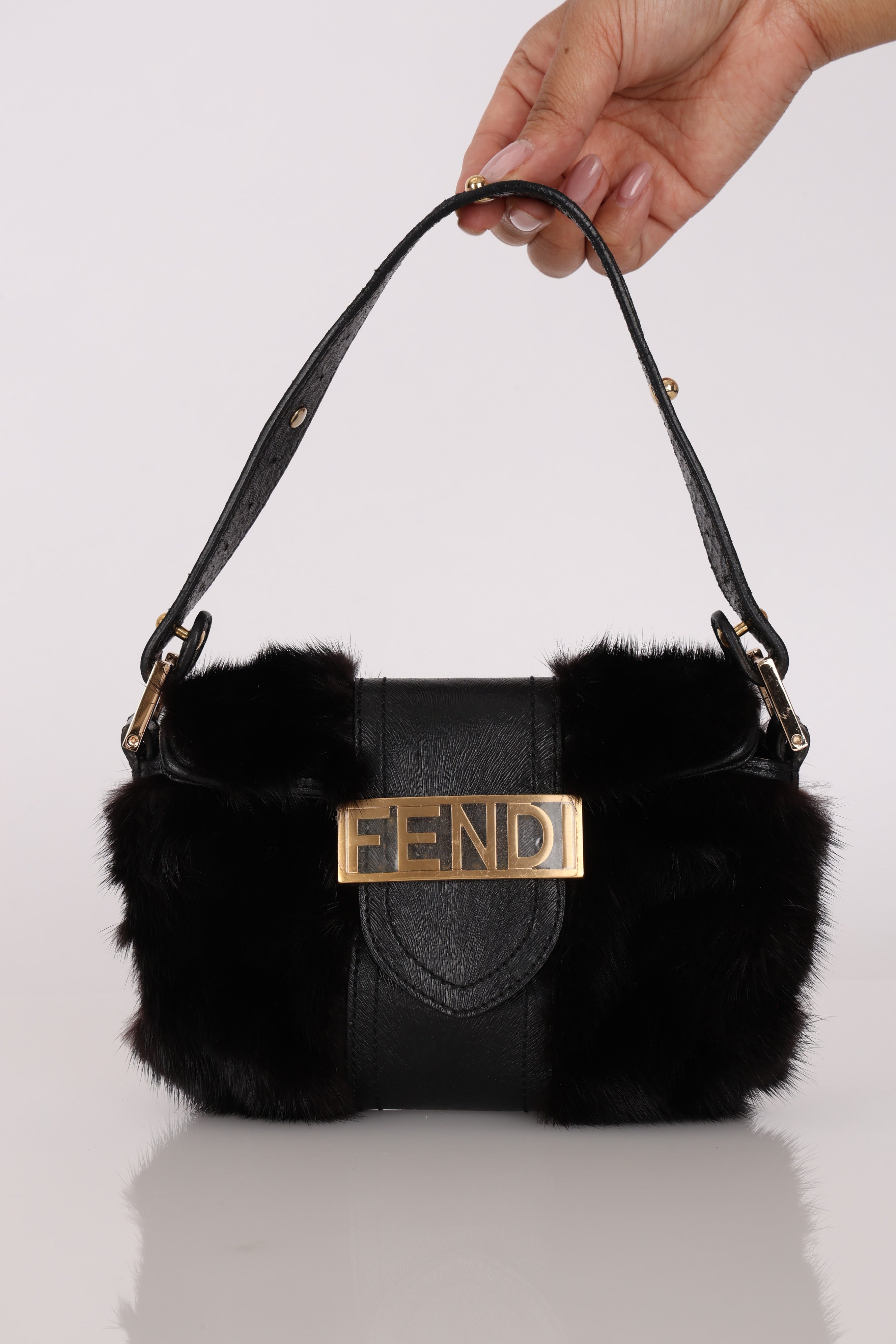 Fendi Mini Fur Shoulder Bag