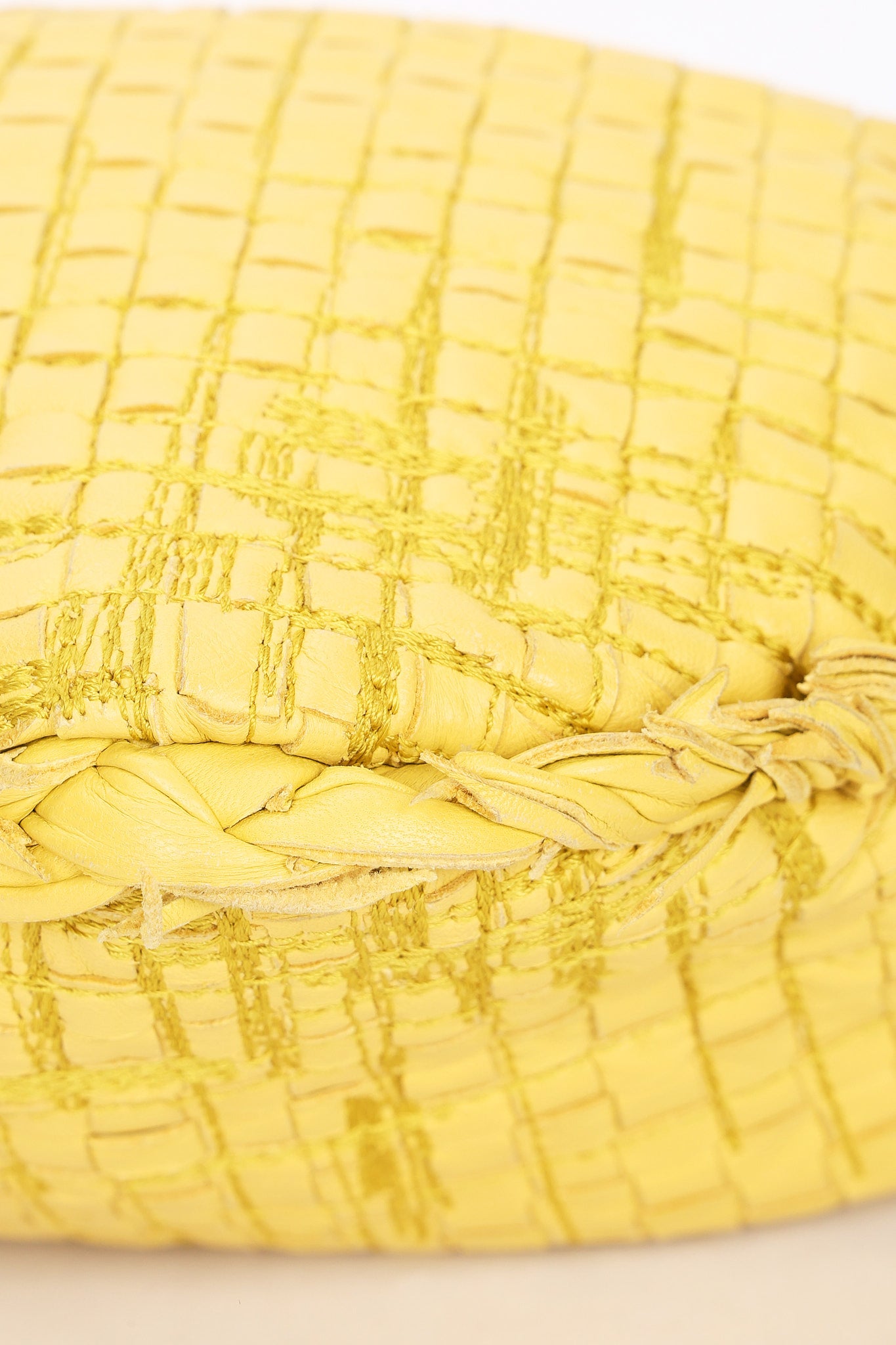Limited Edition Bottega Veneta Small Intrecciato Sashiko Hobo Yellow 2016