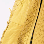 Limited Edition Bottega Veneta Small Intrecciato Sashiko Hobo Yellow 2016
