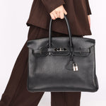 Hermès Birkin 35 Noir Clemence 2004 PHW