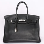Hermès Birkin 35 Noir Clemence 2004 PHW