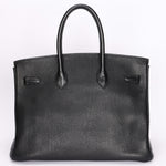 Hermès Birkin 35 Noir Clemence 2004 PHW