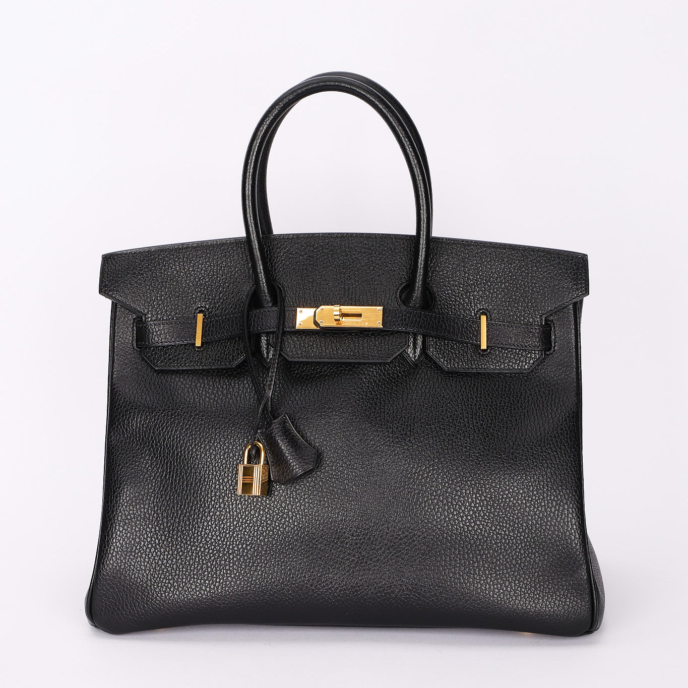 Hermès Birkin 35 Noir Vache Ardennes 1998 GHW