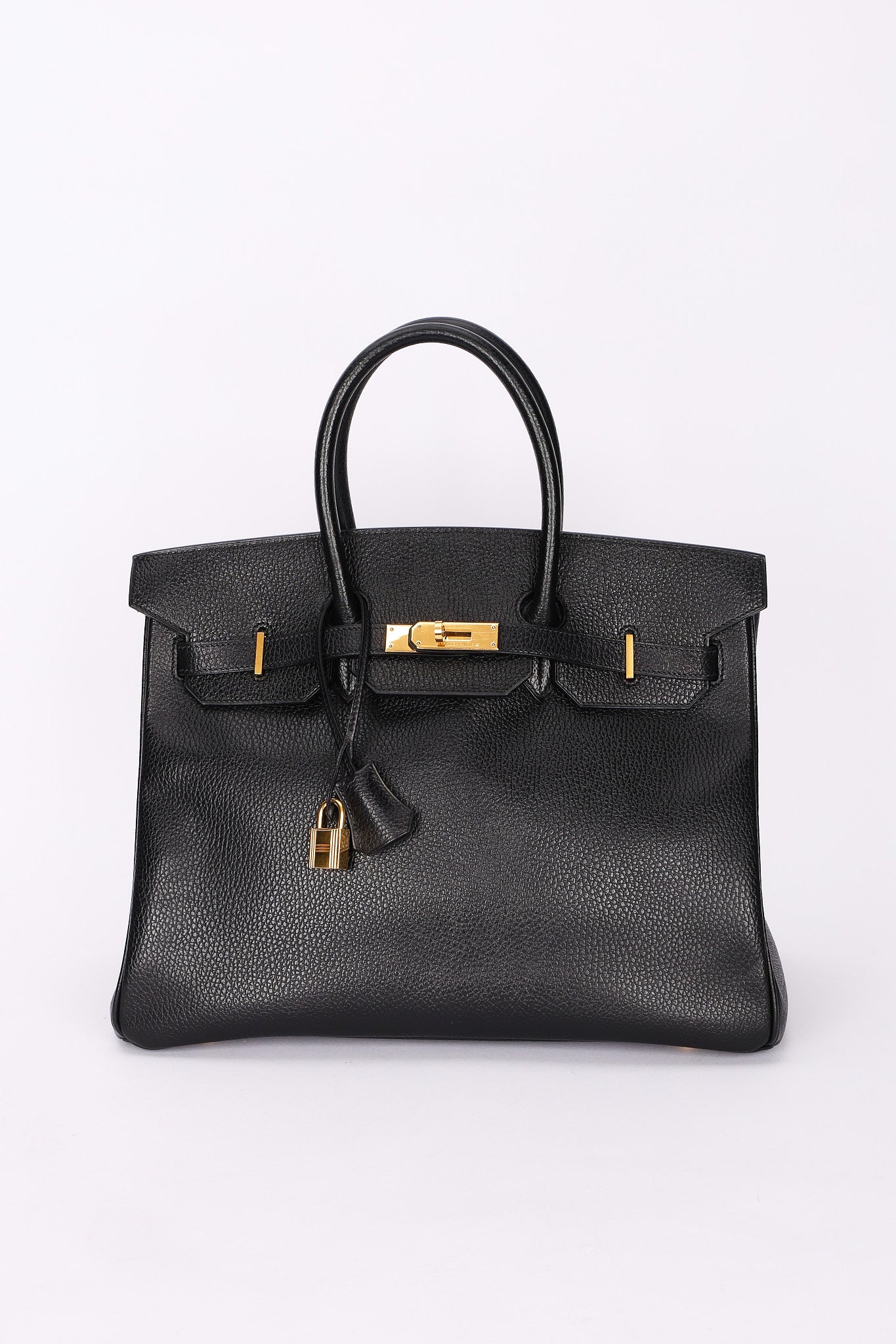 Hermès Birkin 35 Noir Vache Ardennes 1998 GHW