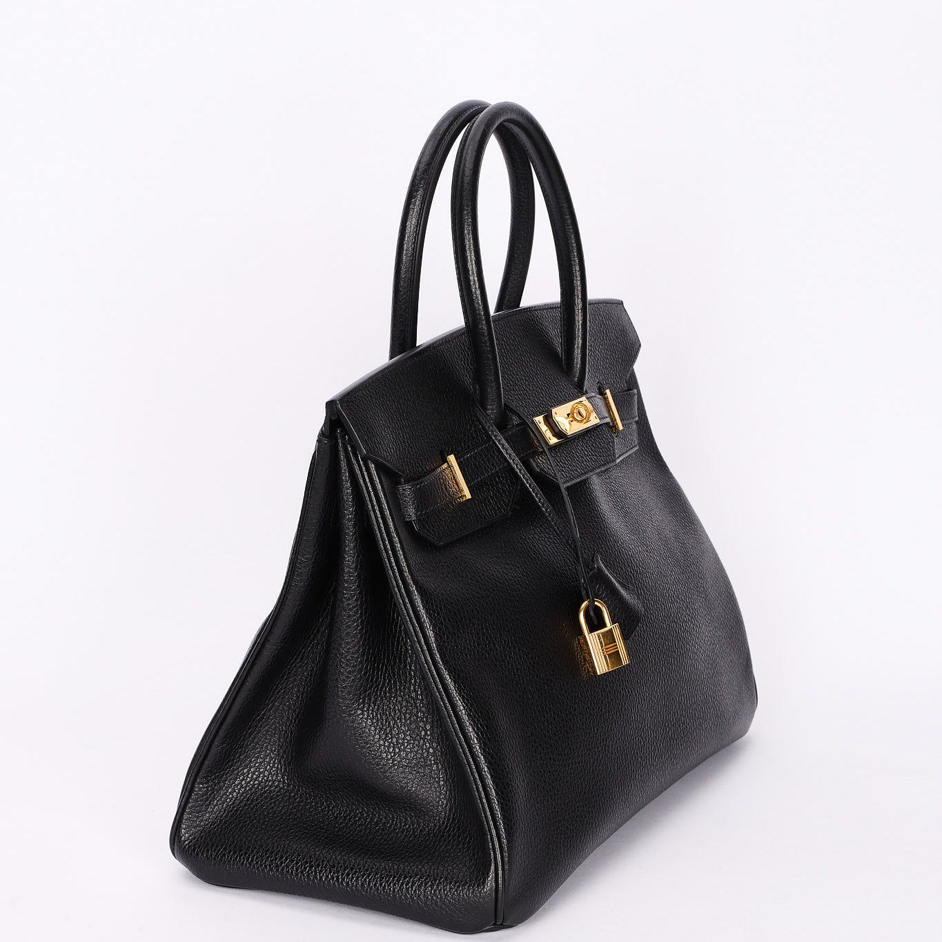 Hermès Birkin 35 Noir Vache Ardennes 1998 GHW