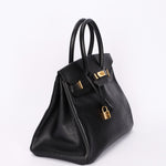 Hermès Birkin 35 Noir Vache Ardennes 1998 GHW
