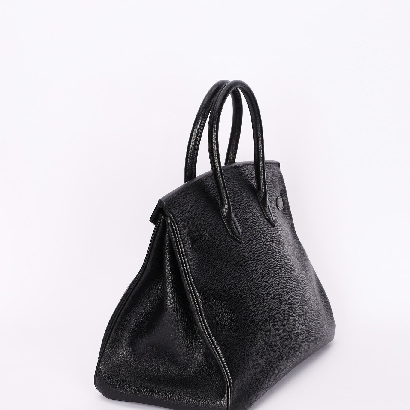 Hermès Birkin 35 Noir Vache Ardennes 1998 GHW