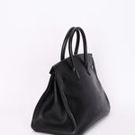 Hermès Birkin 35 Noir Vache Ardennes 1998 GHW