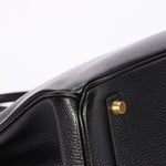 Hermès Birkin 35 Noir Vache Ardennes 1998 GHW
