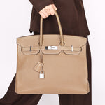 Hermès Birkin 35 Etoupe Togo PHW 2012
